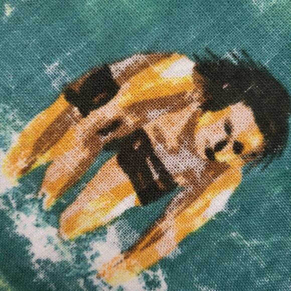 RARE VINTAGE 60S 70S HANG TEN REVERSE PRINT SURFER ALOHA HAWAIIAN SHIRT XL - Picture 5 of 10